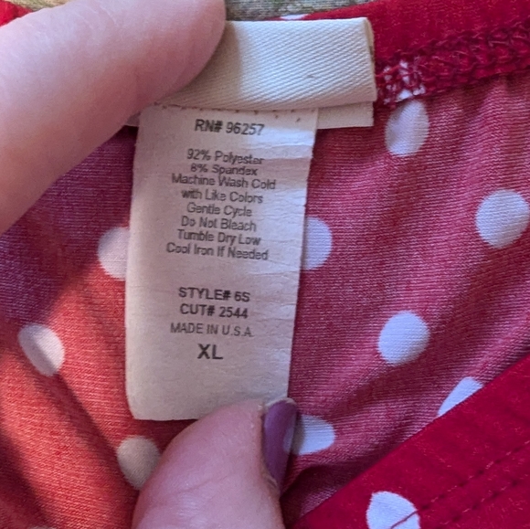 Vintage Perseption Concept polka dot skirt size XL - Picture 5 of 10